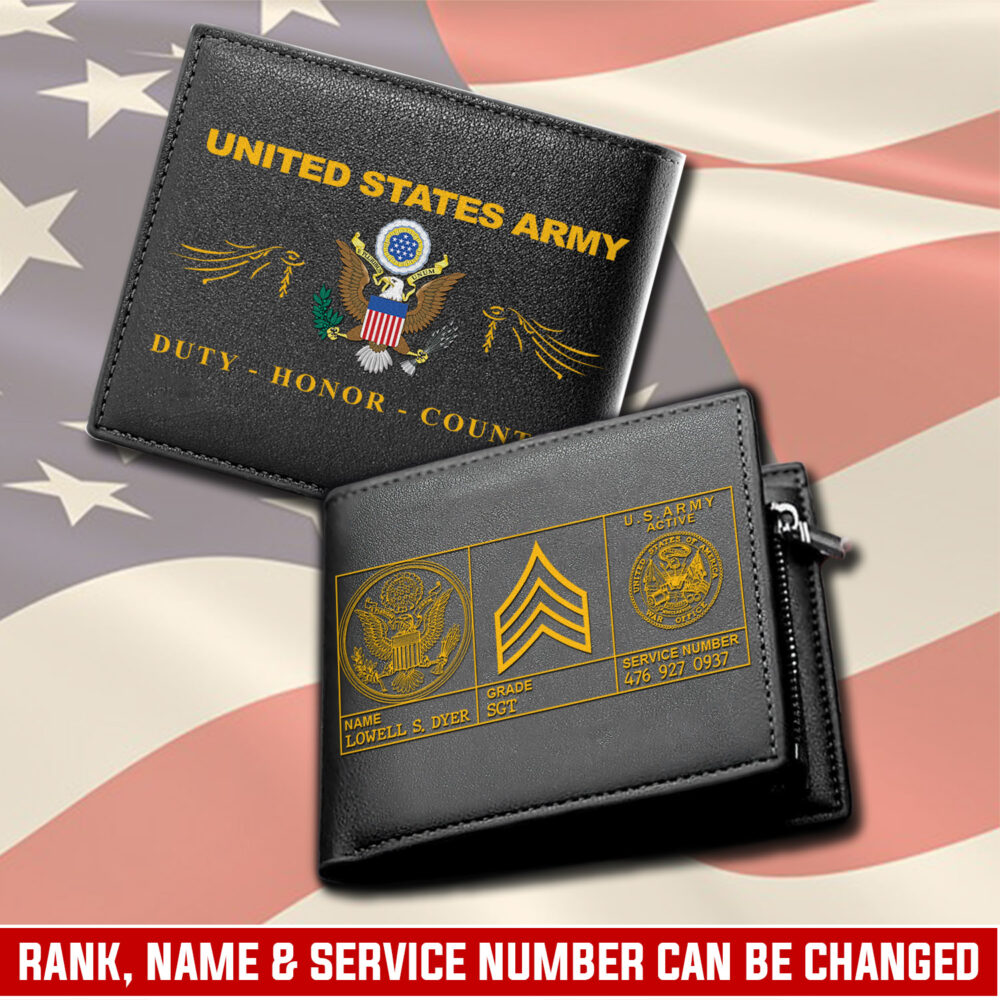 US Army, No One Gets Left Behind - Man Wallet