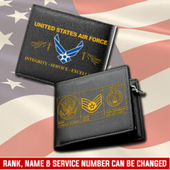 US Air Force , E 9 Air Force Command Chief Master Sergeant - Man Wallet