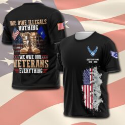 US Air Force , Land Of The Free, Because Of The Brave - T-Shirt