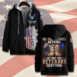 US Air Force , We Own The Sky - Zip Hoodie