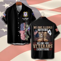 US Coast Guard, Born Ready - Short Sleeve Button Shirt