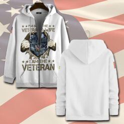 US Navy, E 2 White - Zip Hoodie