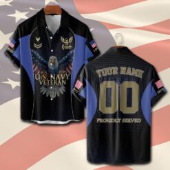 US Navy, Life And Pride - Short Sleeve Button Shirt
