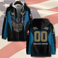 US Air Force , Duty, Honor, Country - Zip Hoodie