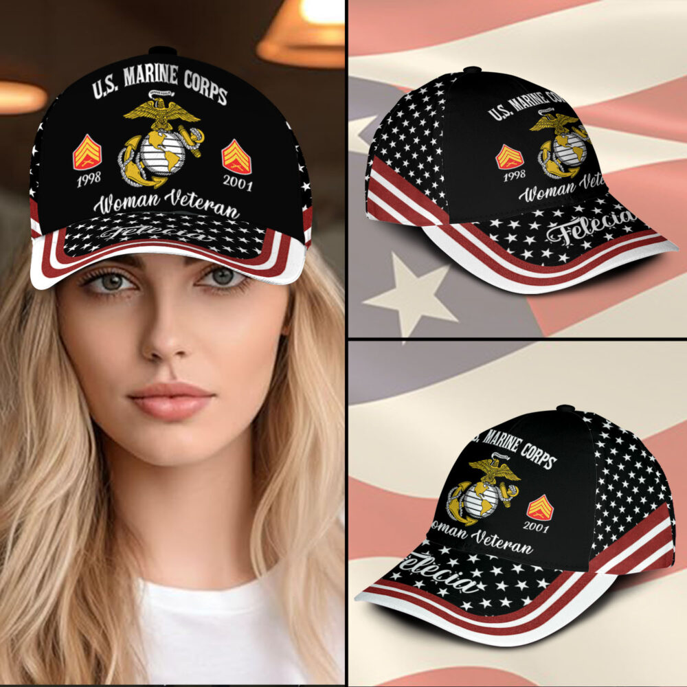 US Marine Corps, E 3 Marines Lance Corporal - Classic Cap - Image 3
