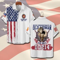 US Marine Corps, No One Gets Left Behind - Short Sleeve Button Shirt