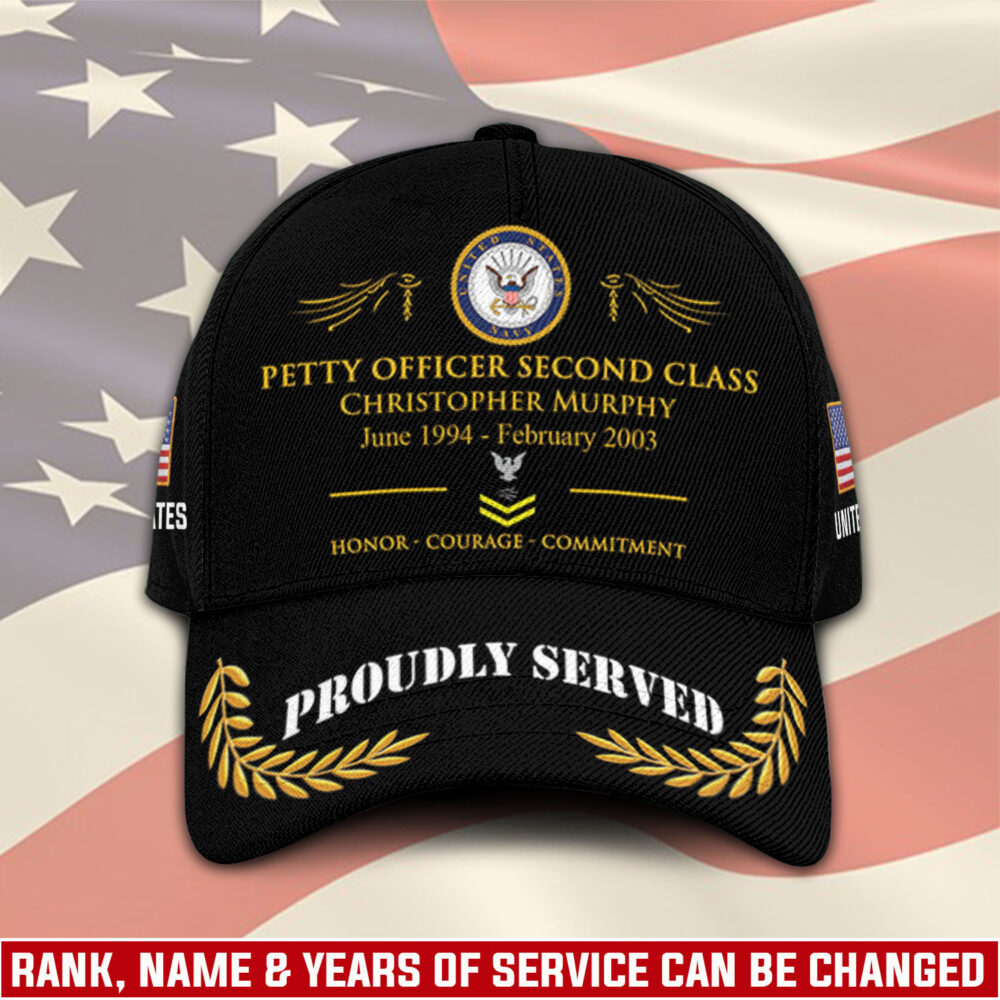 US Navy, E 5 Gold - Classic Cap