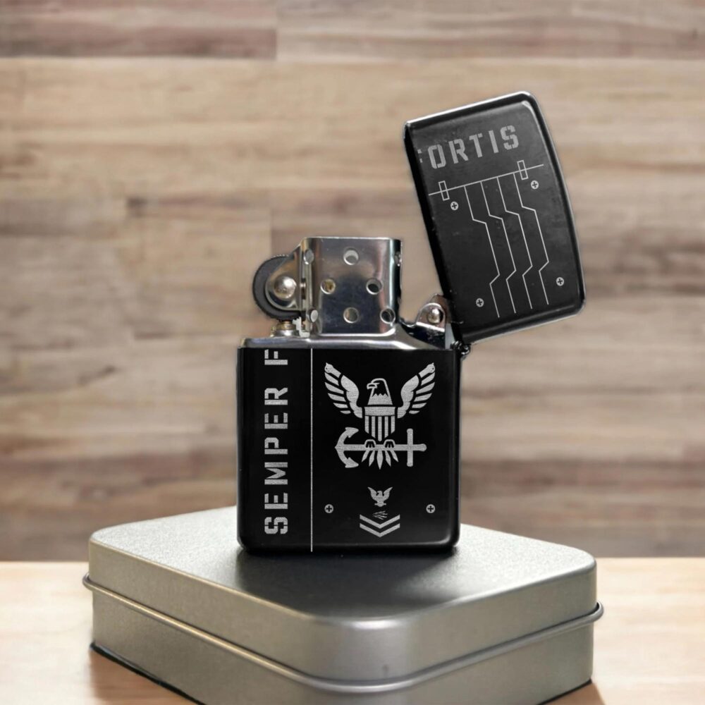 US Navy, Once A Sailor, Always A Sailor - Engraved Lighter - Image 3