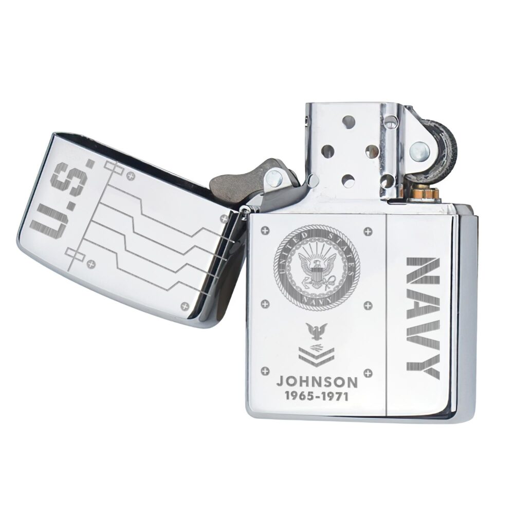 US Navy, Once A Sailor, Always A Sailor - Engraved Lighter - Image 4