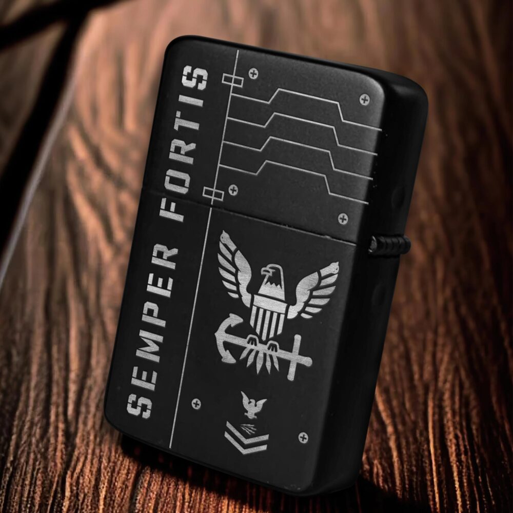 US Navy, Once A Sailor, Always A Sailor - Engraved Lighter - Image 6