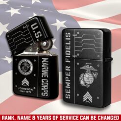 US Marine Corps, Duty, Honor, Country - Engraved Lighter