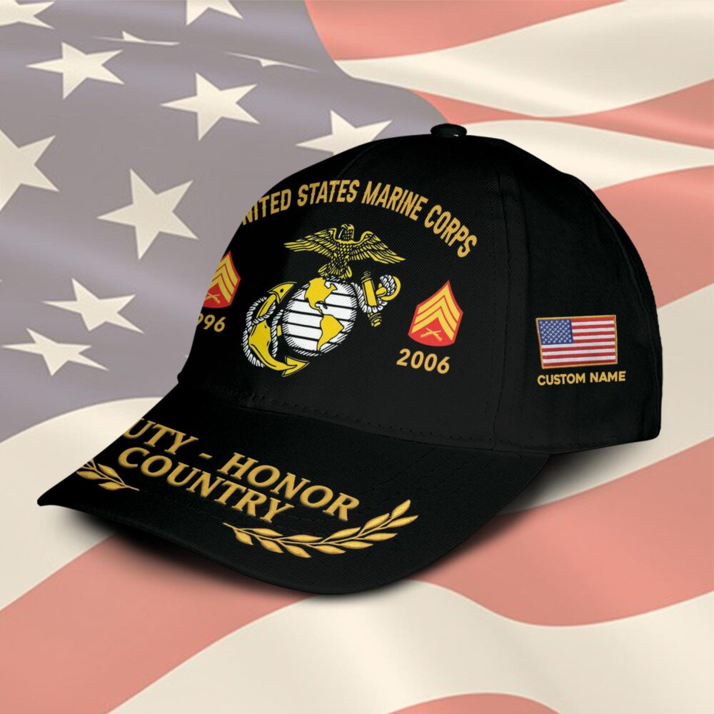 US Marine Corps, E 5 Marines Sergeant - Classic Cap - Image 2