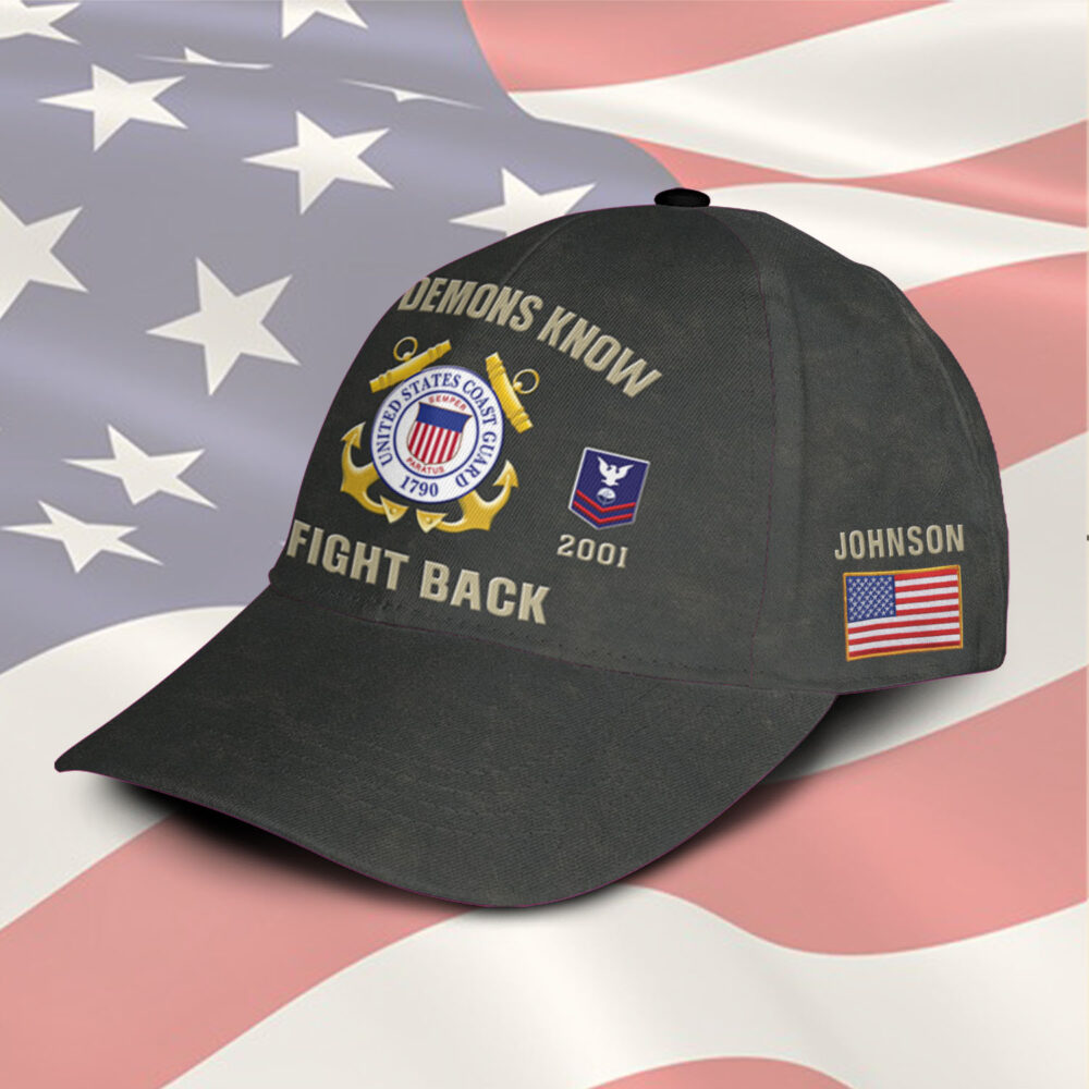US Coast Guard, Proud Veteran - Classic Cap - Image 2