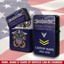 US Navy, American By Birth, Veteran By Choice - Lighter