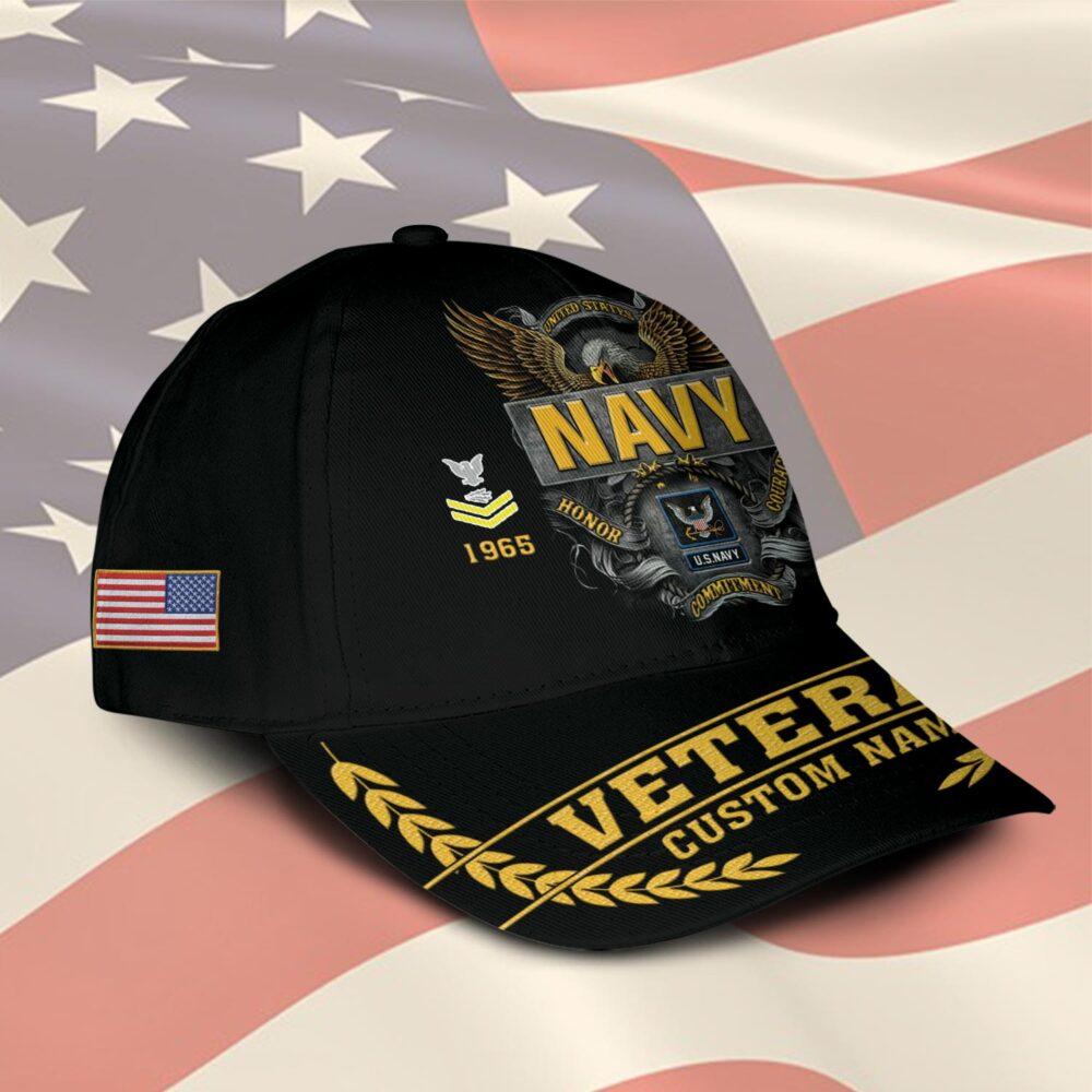 US Navy, E 8 Gold - Classic Cap - Image 2