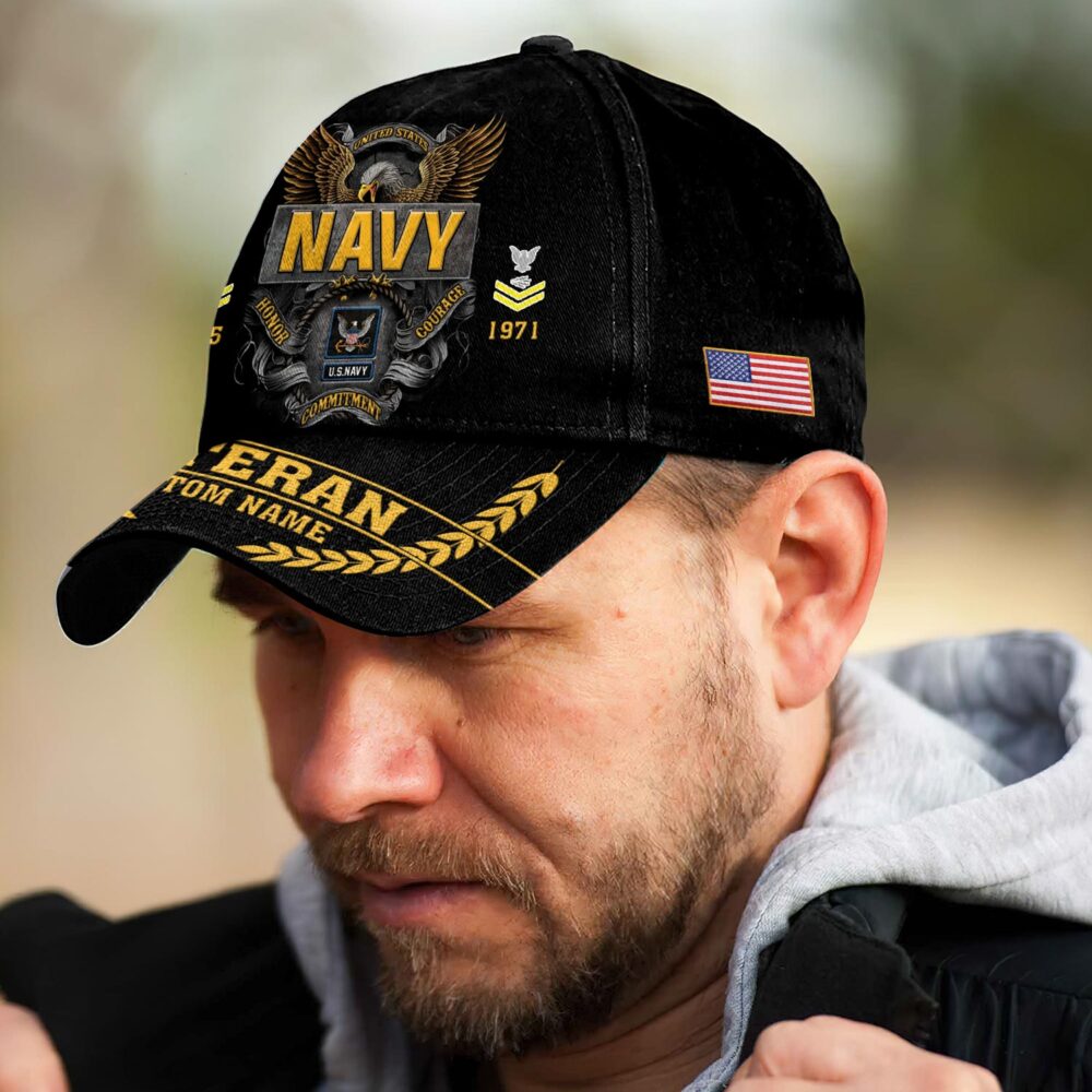 US Navy, E 8 Gold - Classic Cap - Image 3