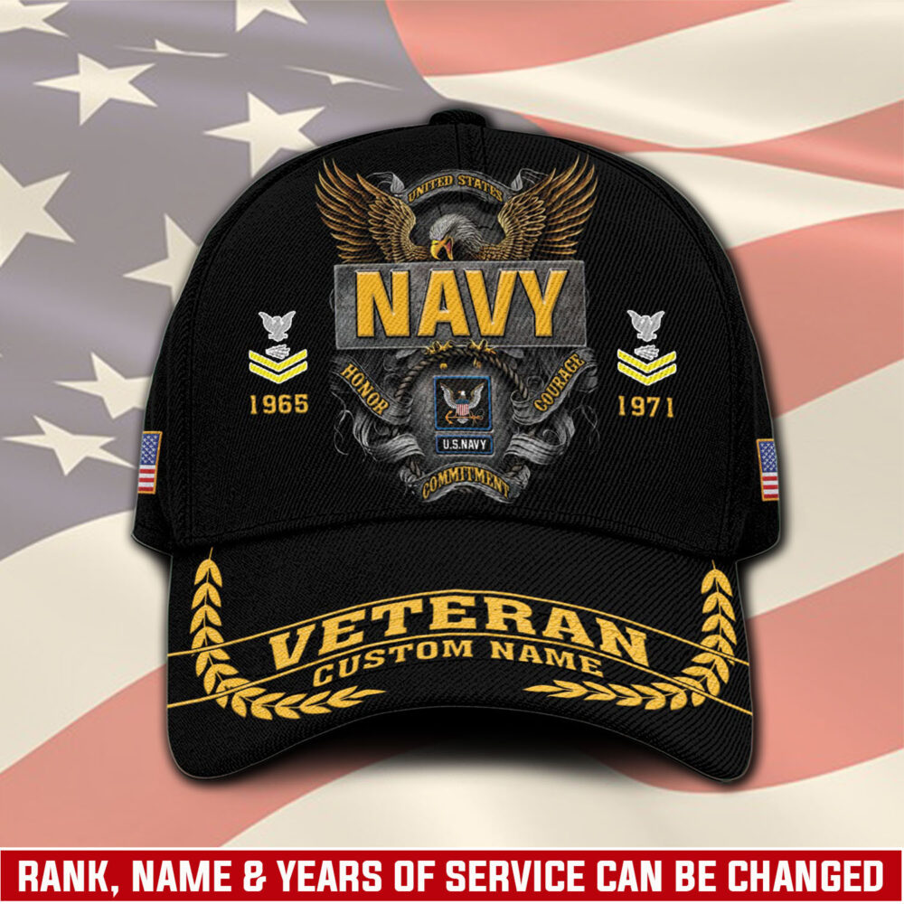 US Navy, E 8 Gold - Classic Cap