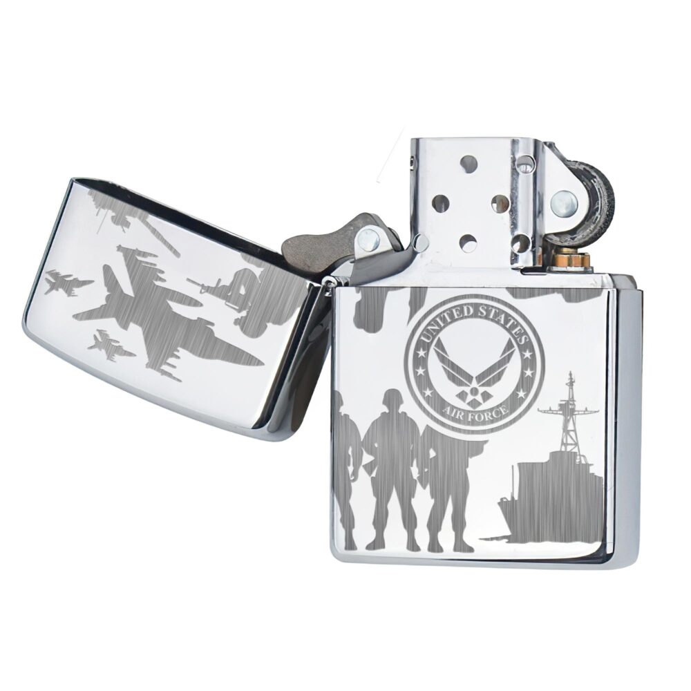 US Air Force , E 8 Air Force First Sergeant - Engraved Lighter - Image 4
