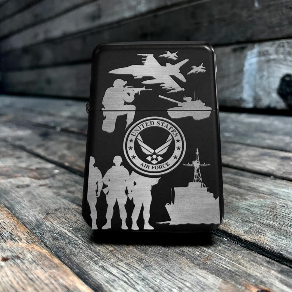 US Air Force , E 8 Air Force First Sergeant - Engraved Lighter - Image 5
