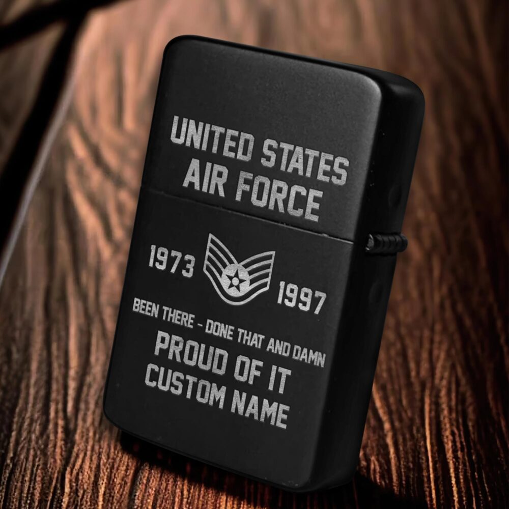 US Air Force , E 8 Air Force First Sergeant - Engraved Lighter - Image 6