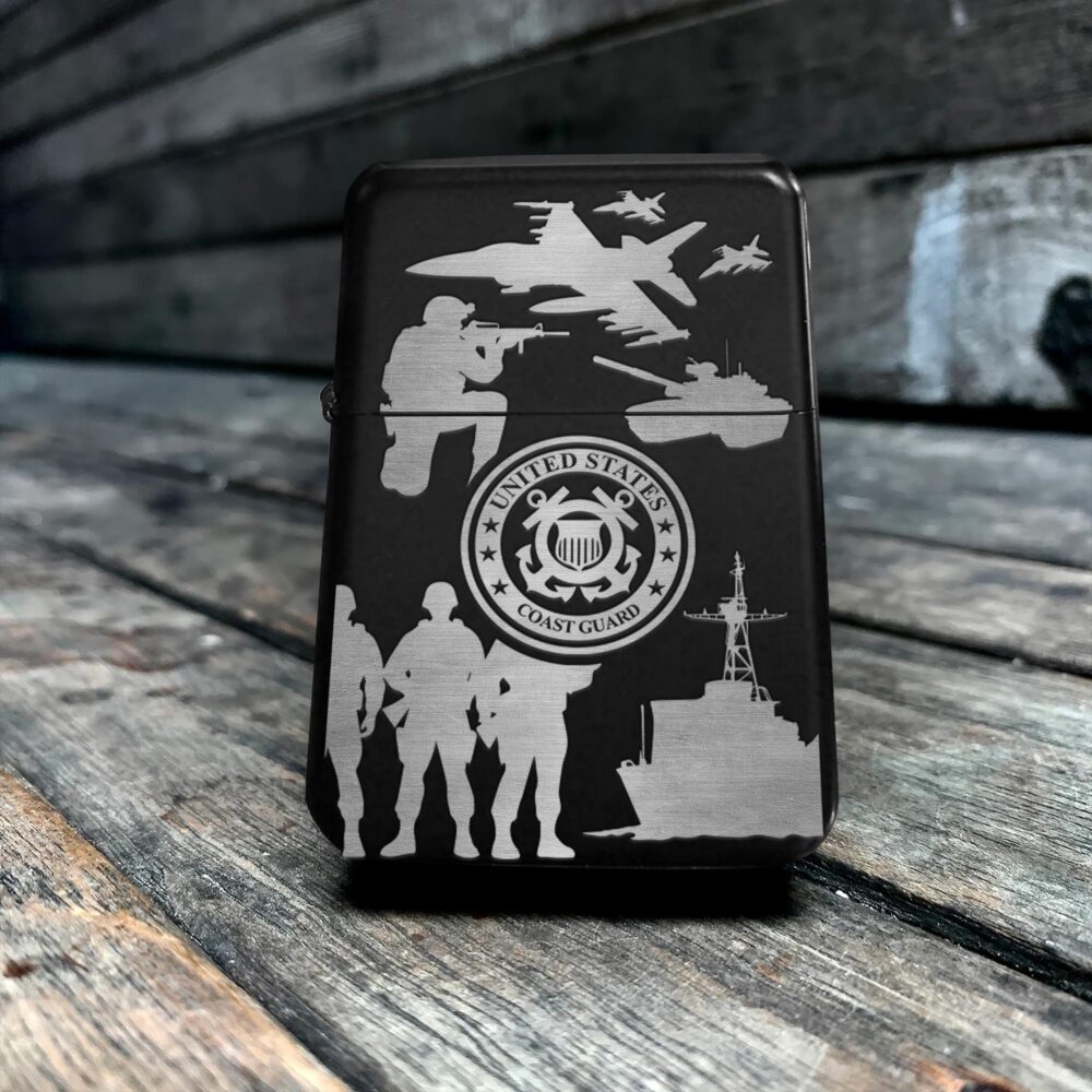 US Coast Guard, Served With Pride - Engraved Lighter - Image 5