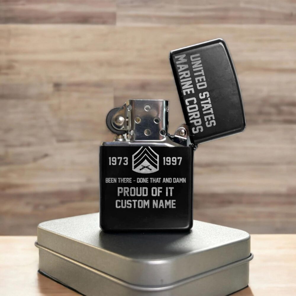 US Marine Corps, I Walked The Walk - Engraved Lighter - Image 3