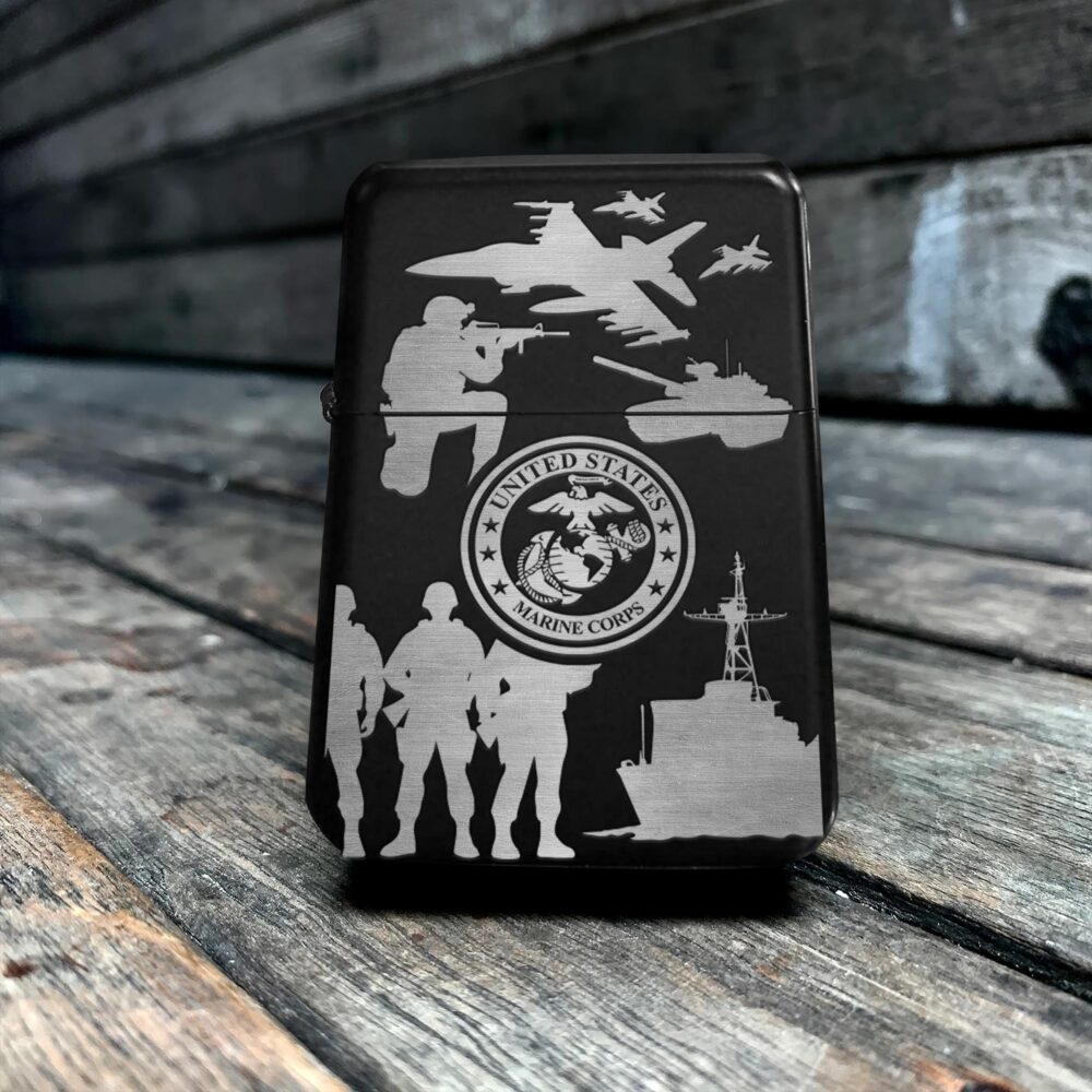 US Marine Corps, I Walked The Walk - Engraved Lighter - Image 5