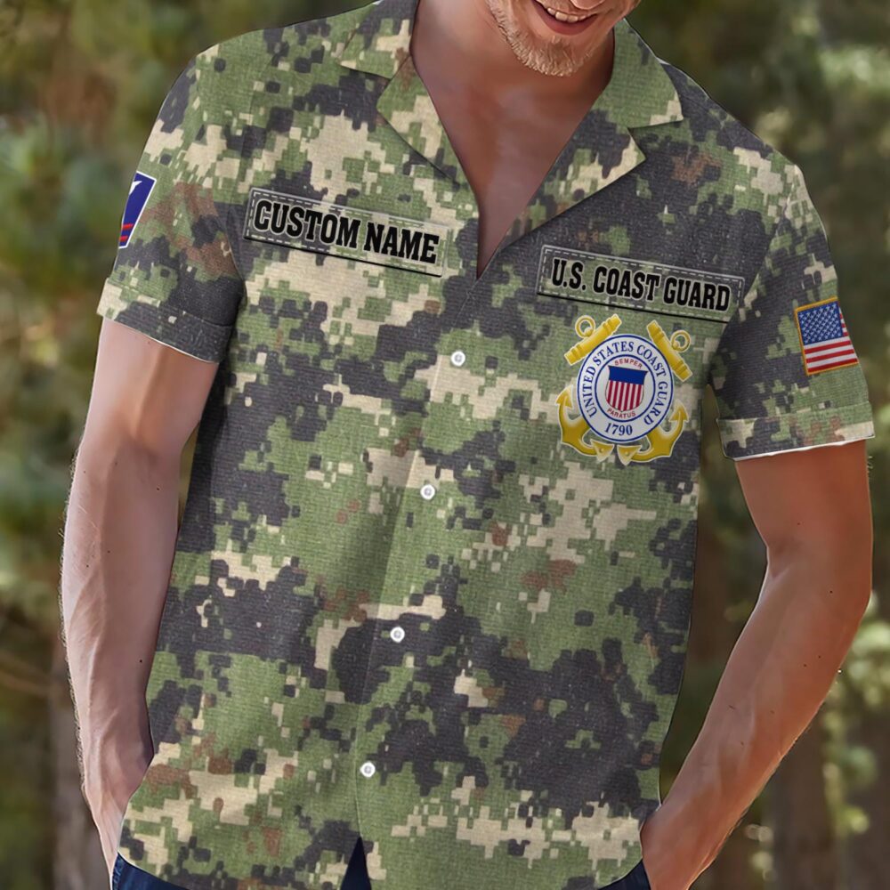 US Coast Guard, Always Remember, Never Forget - Hawaii Shirt - Image 2
