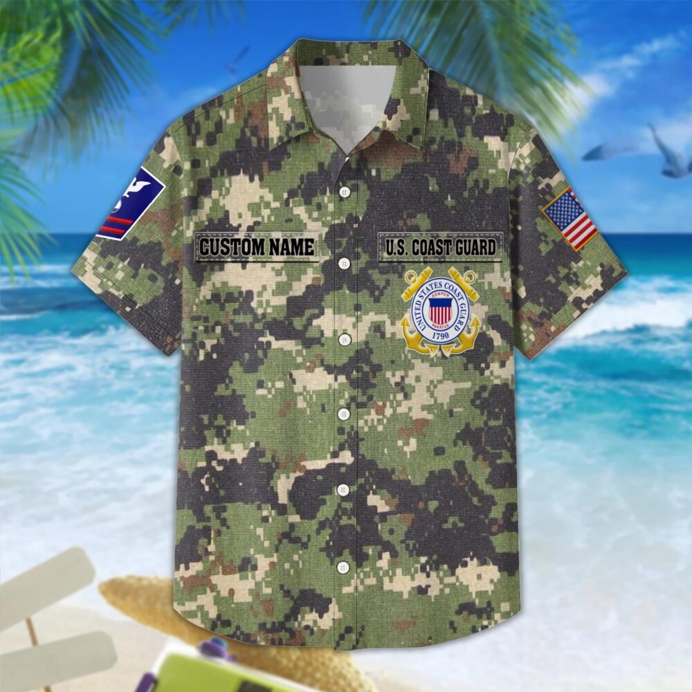US Coast Guard, Always Remember, Never Forget - Hawaii Shirt - Image 3