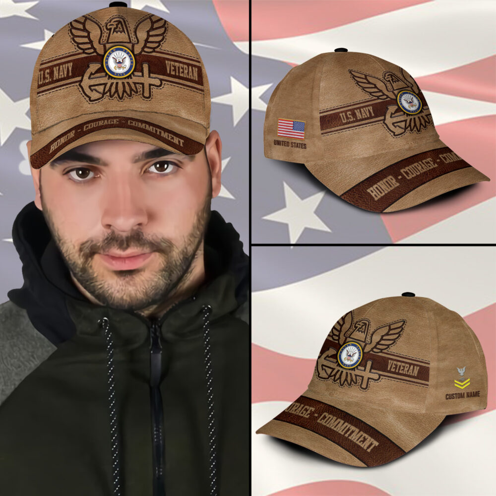 US Navy, E 3 Red - Classic Cap - Image 3