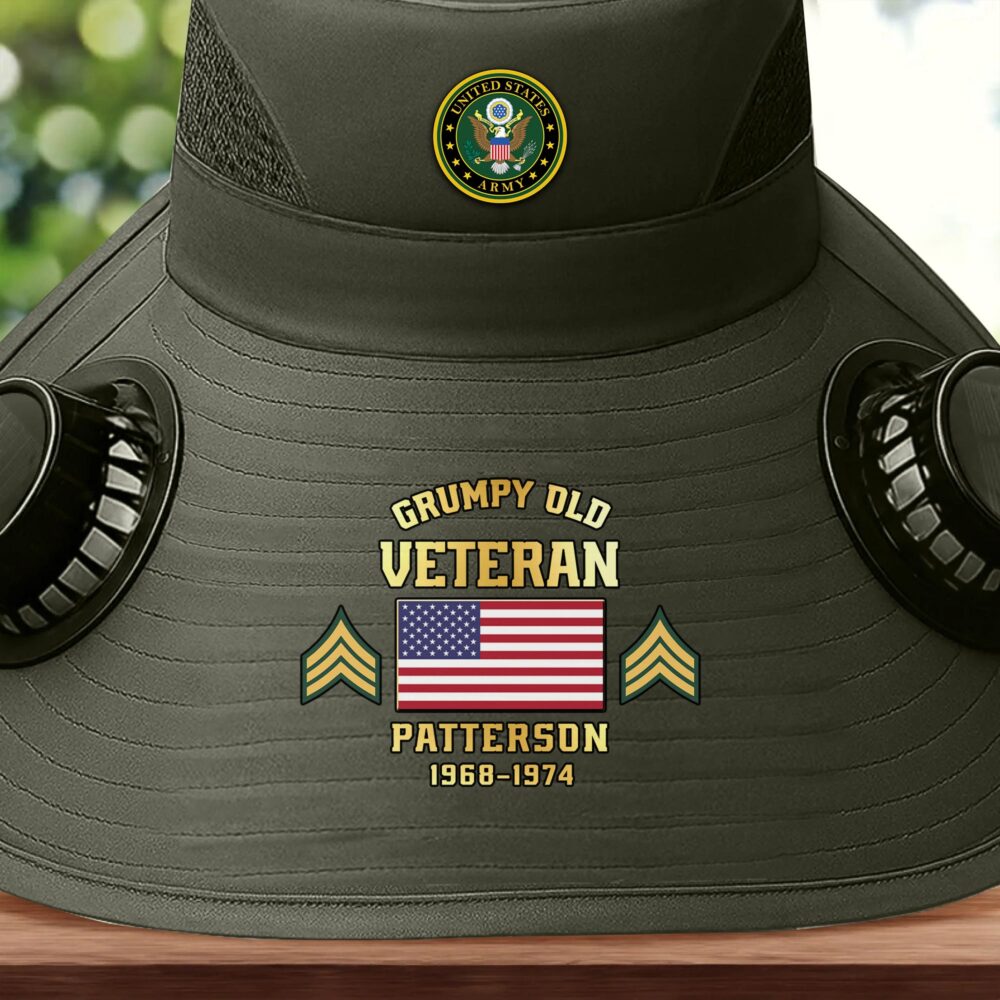 US Army, All Gave Some, Some Gave All - Solar Powered Fan Hat - Image 2
