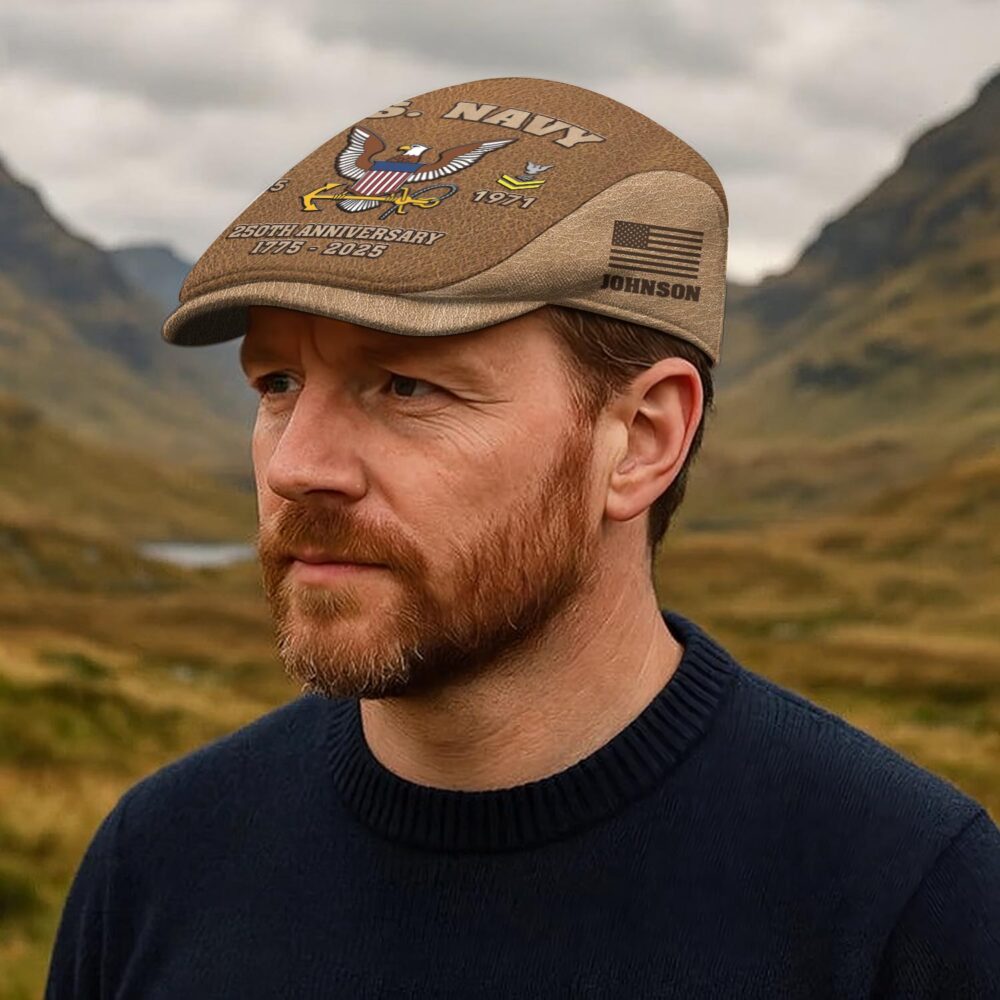 US Navy, E 8 Gold - Jeff Cap - Image 4