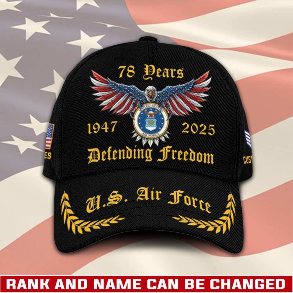 US Air Force, American By Birth, Veteran By Choice - Classic Cap
