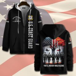 US Coast Guard, All Gave Some, Some Gave All - Zip Hoodie