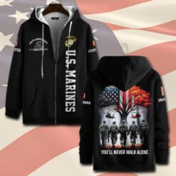 US Marine Corps, E 5 Marines Sergeant - Zip Hoodie