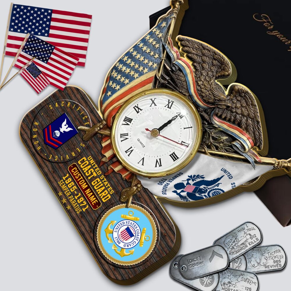 US Air Force , Honor The Fallen - Wooden Clock 11.8*11.8in - Image 2