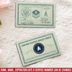 US Space Force - Printed Metal Card