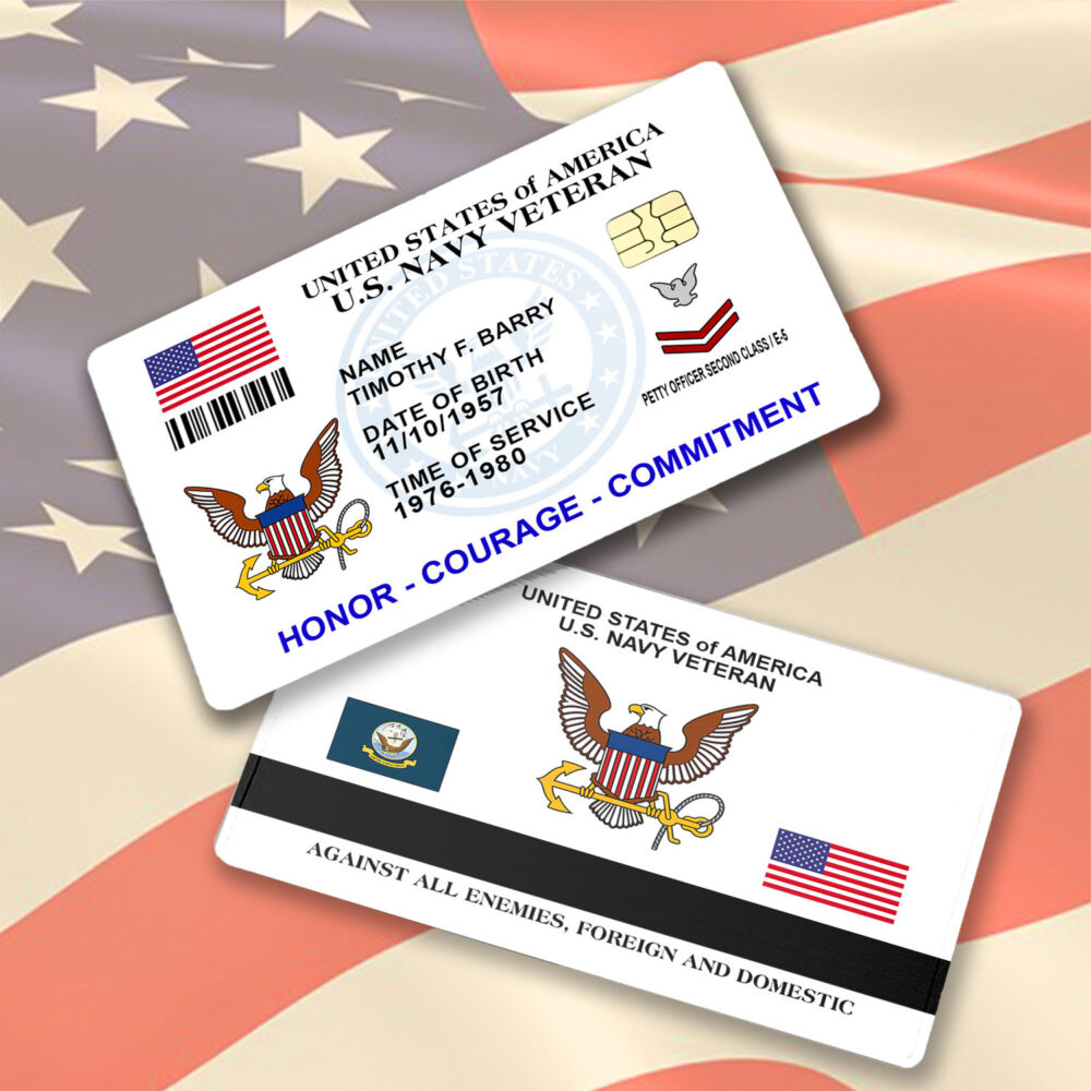 US Navy - Printed Metal Card - THPCCustom250821