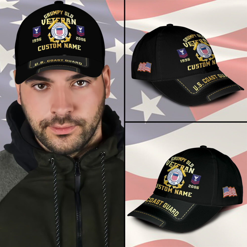 US Coast Guard, Honor, Duty, Service - Classic Cap - Image 3