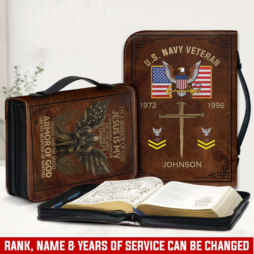 US Navy, Honoring All Who Served - Bible Cover 2XL