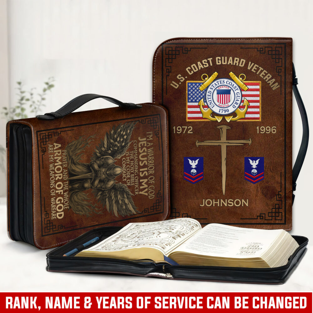 US Coast Guard, Thank a Veteran - Bible Cover M