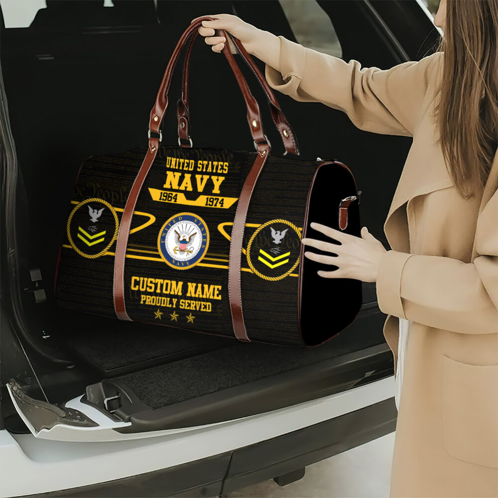 US Navy, E 9 Gold - Travel Bag - Size L: 20.4 x 9.4 x 10.2 inches - Image 2