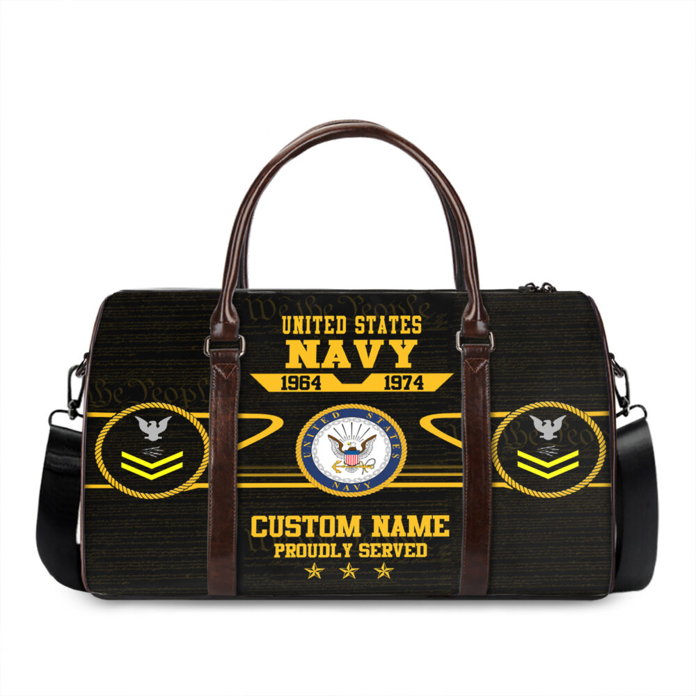 US Navy, E 9 Gold - Travel Bag - Size L: 20.4 x 9.4 x 10.2 inches - Image 3