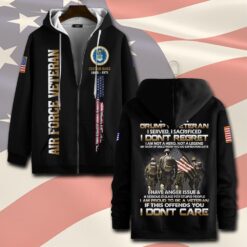 US Air Force , I Walked The Walk - Zip Hoodie