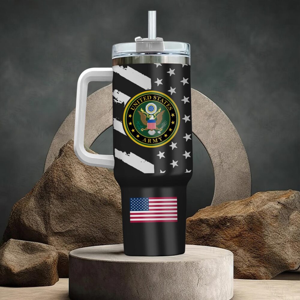 US Army, All Gave Some, Some Gave All - Stainless Steel Tumbler 40oz - Image 3