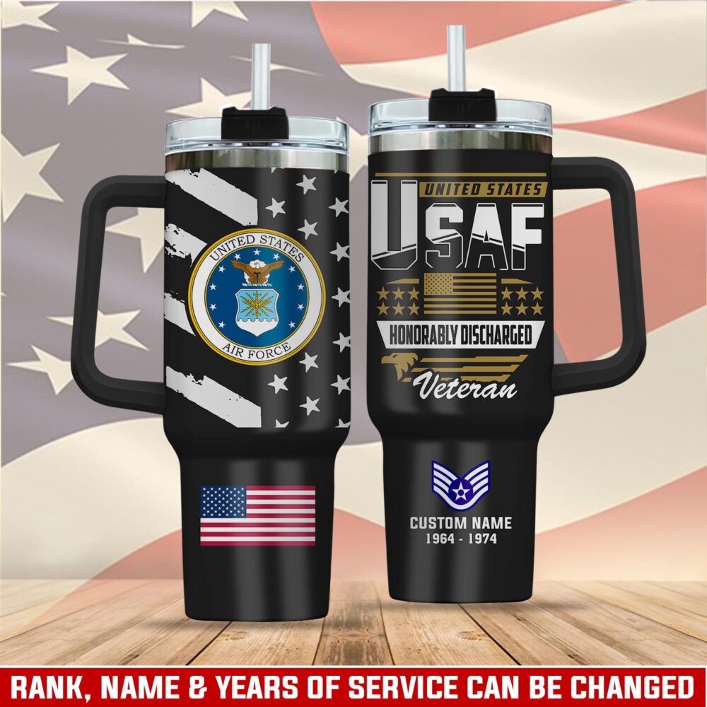 US Air Force , Defender of Freedom - Stainless Steel Tumbler 40oz