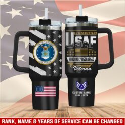 US Air Force , Defender of Freedom - Stainless Steel Tumbler 40oz