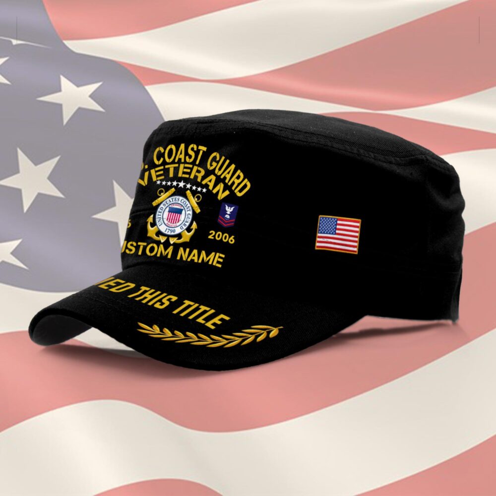 US Coast Guard, E 7 Gold - Military Cap - Image 2