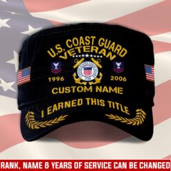 US Coast Guard, E 7 Gold - Military Cap