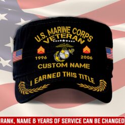US Marine Corps, E 8 Marines Master Sergeant - Military Cap